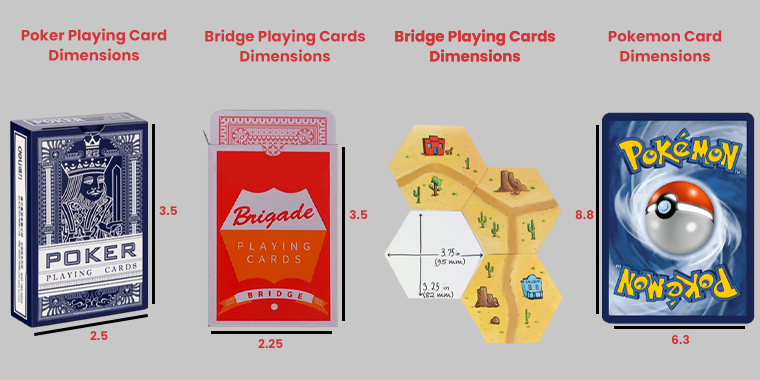 What are the Dimensions of a Playing Card and Box Sizes?