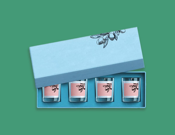 candle box with inserts