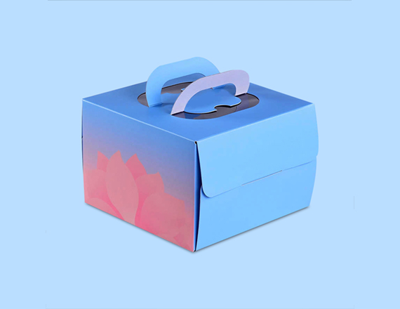 cardboard suitcase box with handle