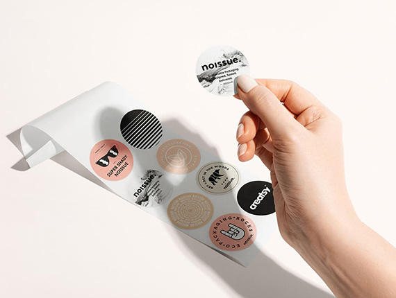 cheap custom circle stickers