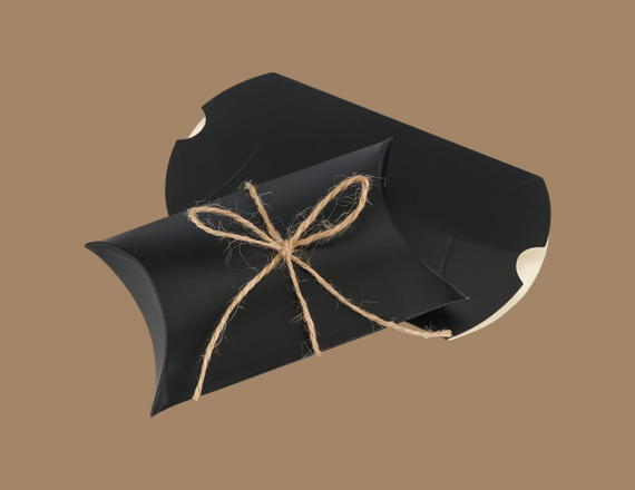 custom black pillow packaging