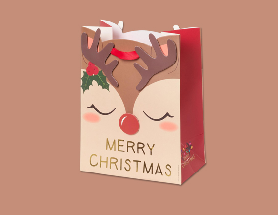 custom christmas paper bags