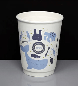 custom double wall coffee cups