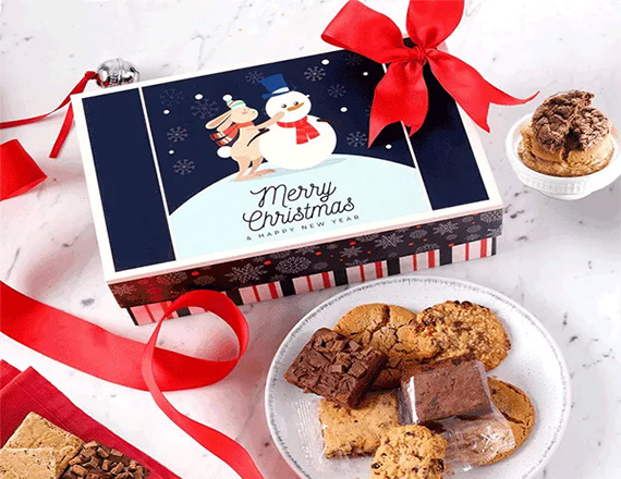 holiday cookie gift boxes