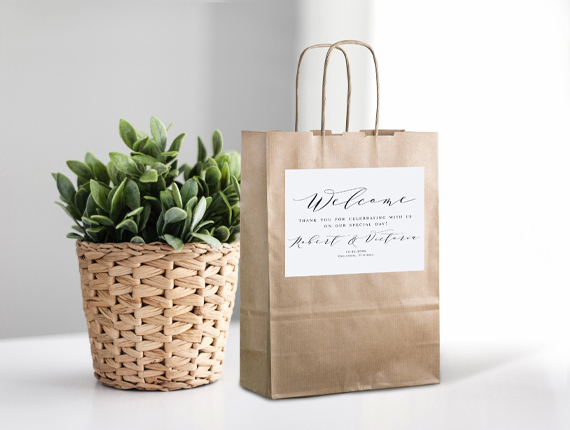 custom printed bag label