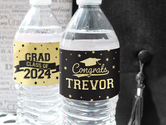 custom printed bottle labels