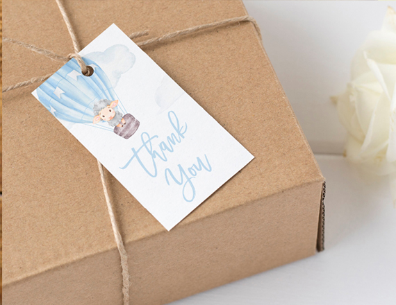 custom printed gift tags