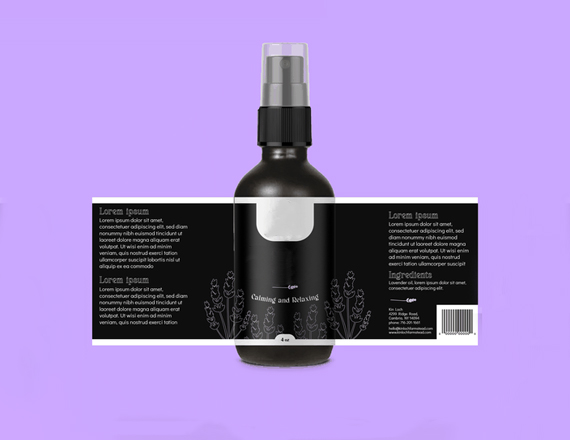 custom spray bottle labels