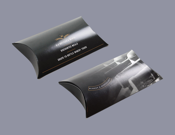 customized black pillow boxes