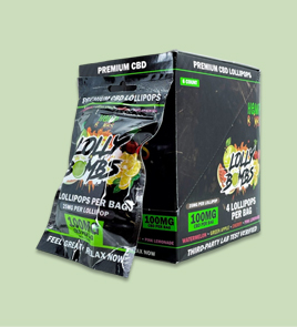 custom cbd lollipop boxes