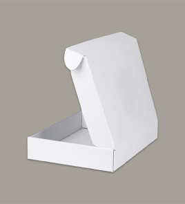 white corrugated box