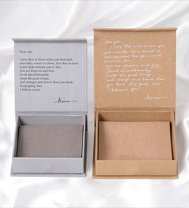 customized flip top box