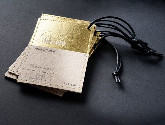 Jewelry hang tags with logo