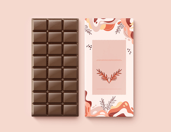 mushroom chocolate bar packaging