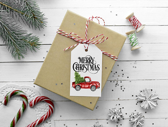 personalized gift christmas tags