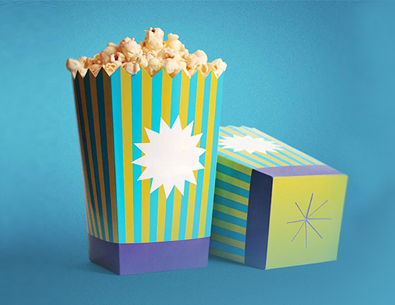 branded popcorn boxes
