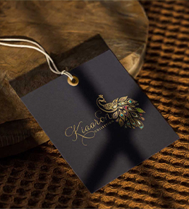 premium black jewelry hang tags