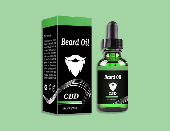 custom printed beard oil boxes