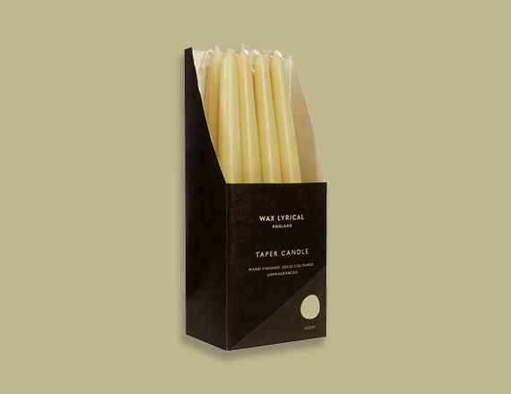 taper candle box packaging