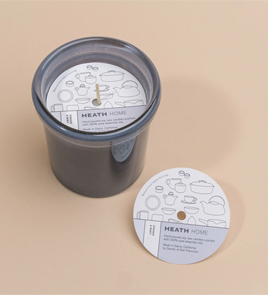 white candle dust cover