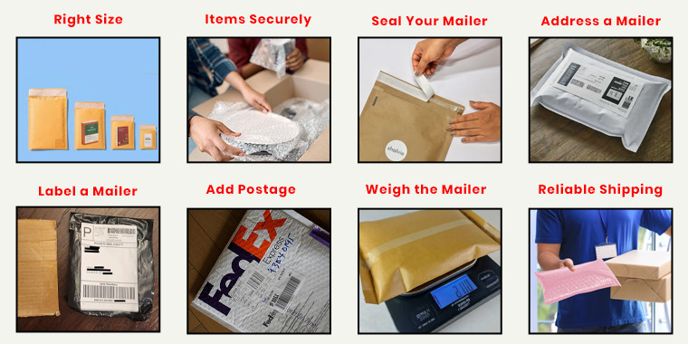 8 simple steps to mail bubble mailer