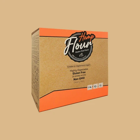 custom printed hemp flour boxes wholesale