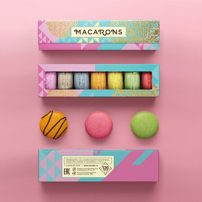 custom macaron box packaging