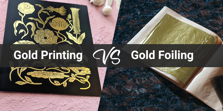 difference between gold foiling and gold printing