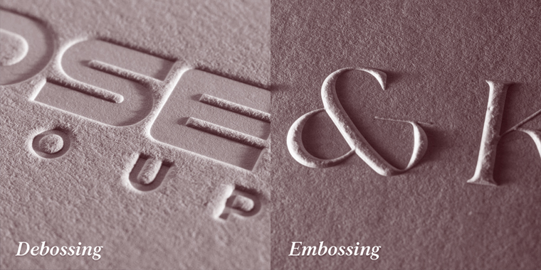 embossing vs debossing