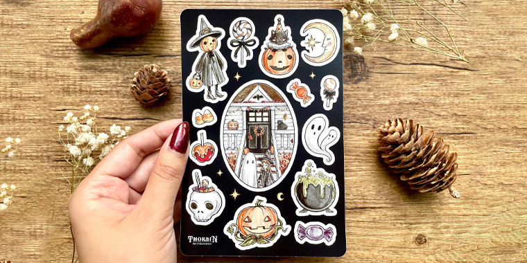 hauntingly fun stickers labels