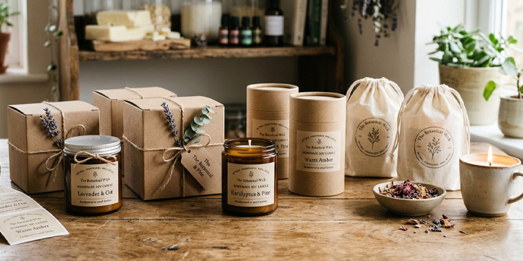 homemade candle packaging ideas