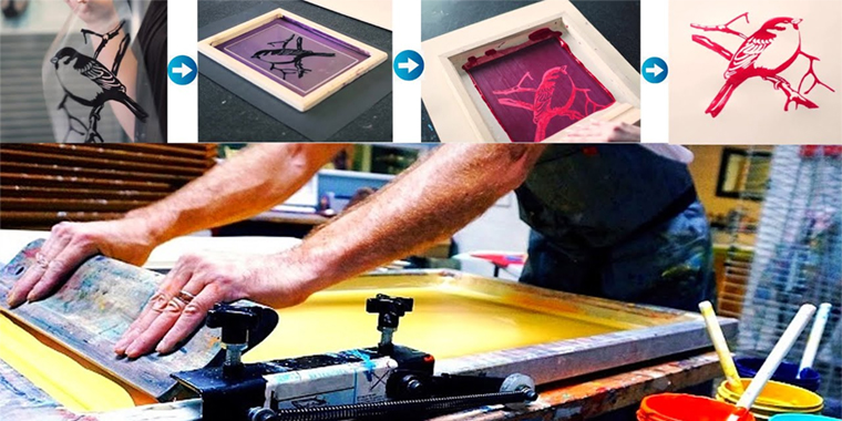 how does screen printing work