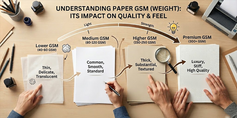 How GSM Paper Weight Affects Quality and Feel