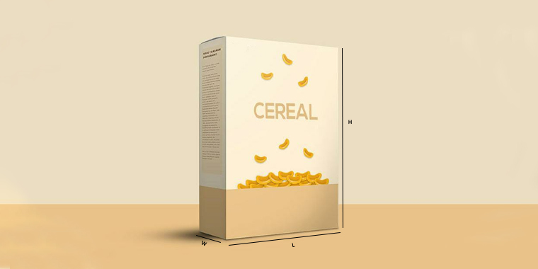 how tall is a box of cereal