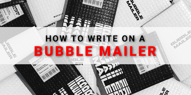 how to write on a bubble mailer