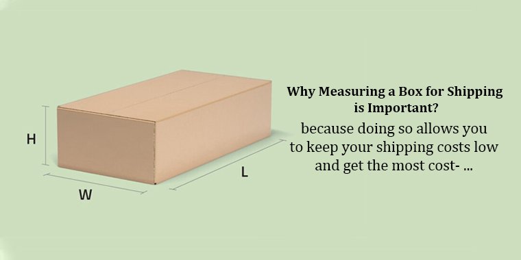 measuring the shipping boxes