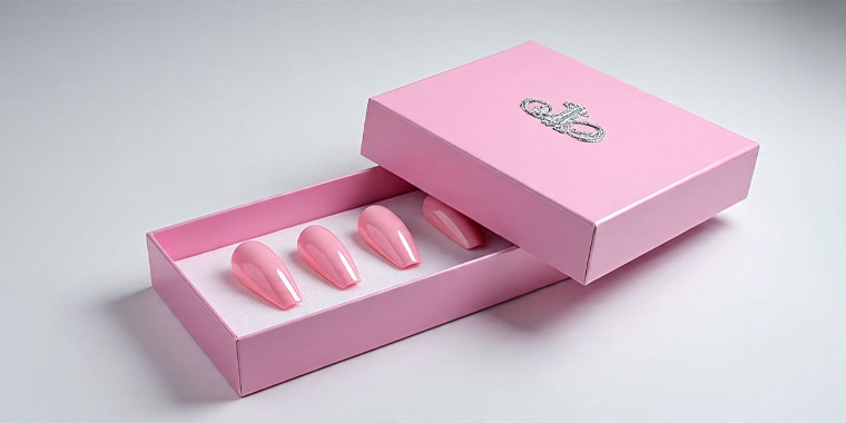 right packaging for pink nails