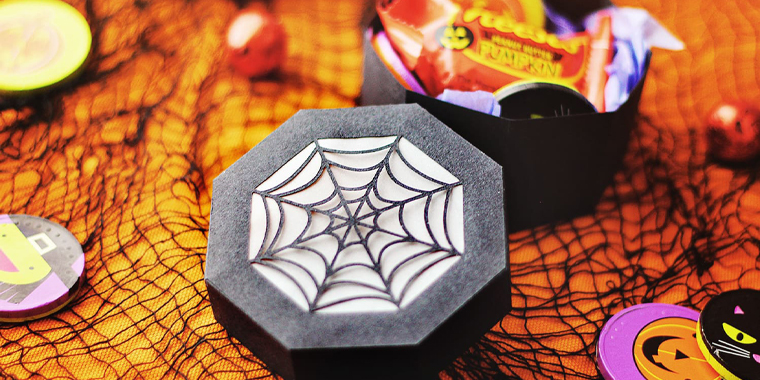 spider themed halloween packaging designs