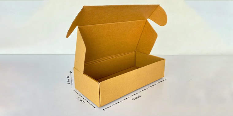 standard shoe box dimensions