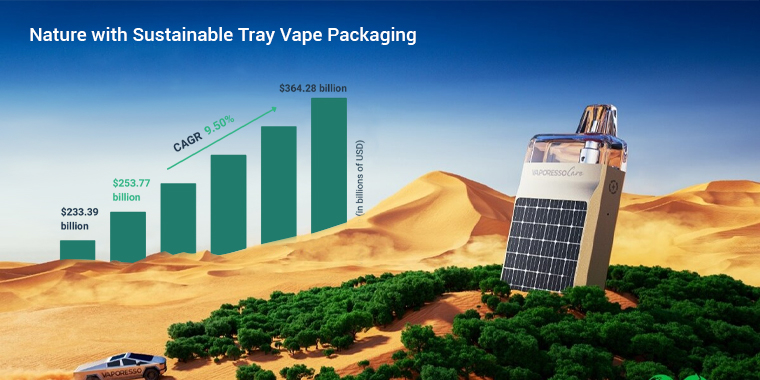 sustainable vape tray packaging