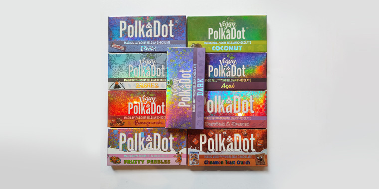 Polkadot Mushroom Chocolate Bar
