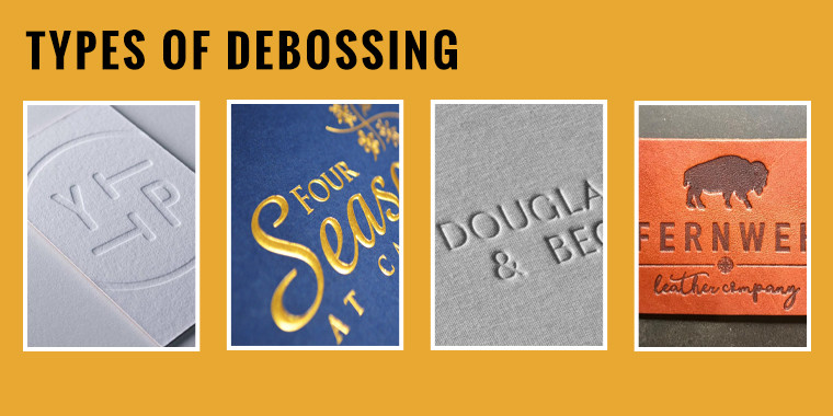 types of debossing
