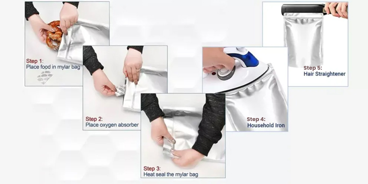 use of mylar bags for food