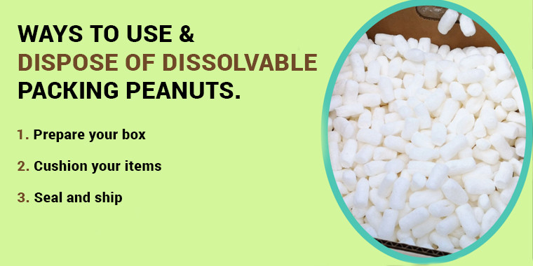 ways to use and dispose packaging peanuts