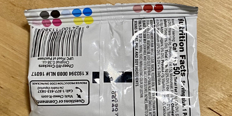 what do colored dot on chips bag mean