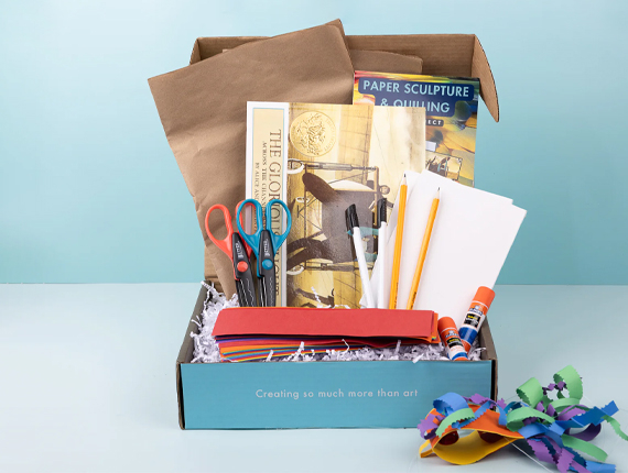 art subscription packaging boxes