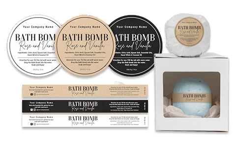 bath bomb labels