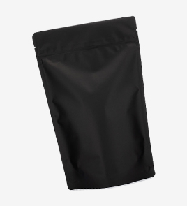 black mylar bags close