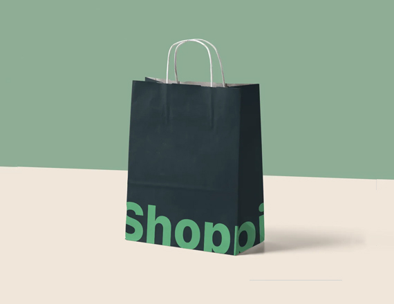 paper shopping bags with handles