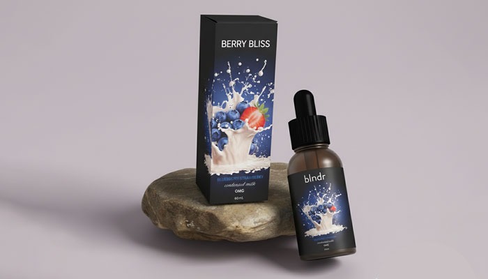 black printed 60ml bottle boxes